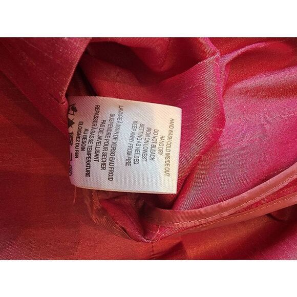 Samuel Dong NWT pink taffeta cocktail dress size Large cutout - Picture 9 of 11